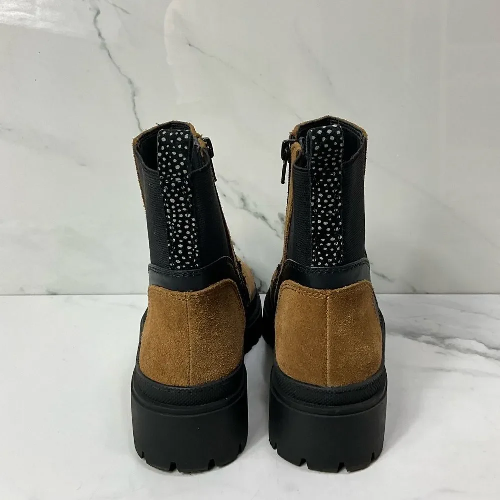 Lucky Brand Brown Suede Ankle Booties